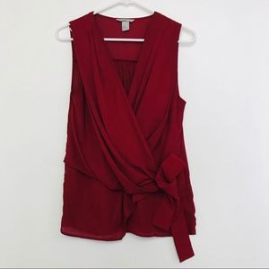 HM Rust Red Wrap Tank Top